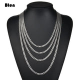 Stainless Steel Curb Cuban Link Chain Necklace 3mm/5mm/7mm