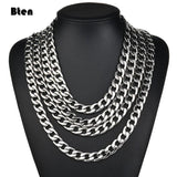 Stainless Steel Curb Cuban Link Chain Necklace 3mm/5mm/7mm