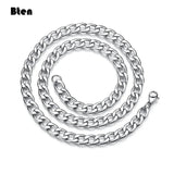 Stainless Steel Curb Cuban Link Chain Necklace 3mm/5mm/7mm
