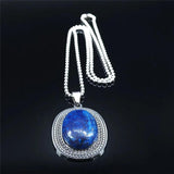 Bohemia Lapis Lazuli Charm Necklace for Women/Men