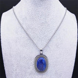 Bohemia Lapis Lazuli Charm Necklace for Women/Men