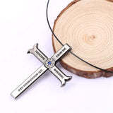 One Piece Dracule Mihawk Sword Cross Choker Necklace