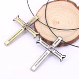 One Piece Dracule Mihawk Sword Cross Choker Necklace