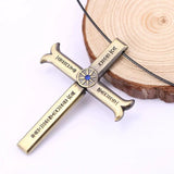 One Piece Dracule Mihawk Sword Cross Choker Necklace