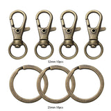 20Pcs/set Lobster Clasp Hooks Keychain DIY Jewelry Making Finding