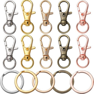 20Pcs/set Lobster Clasp Hooks Keychain DIY Jewelry Making Finding