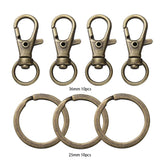 20Pcs/set Lobster Clasp Hooks Keychain DIY Jewelry Making Finding