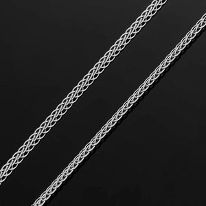 3mm Stainless Steel Sideways Cross Choker Necklace for Women