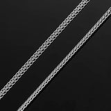 3mm Stainless Steel Sideways Cross Choker Necklace for Women