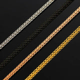 3mm Stainless Steel Sideways Cross Choker Necklace for Women