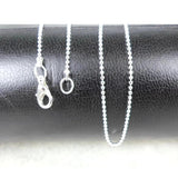 12PCS Silver Ball Chain Long Necklace Unisex Jewelry