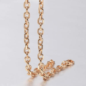 585 Rose Cable Chain Necklace Vintage Jewelry DCN50