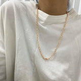 585 Rose Cable Chain Necklace Vintage Jewelry DCN50