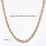 585 Rose Cable Chain Necklace Vintage Jewelry DCN50
