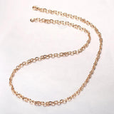 585 Rose Cable Chain Necklace Vintage Jewelry DCN50