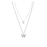 Butterfly Pendant Necklace Women Clavicle Chains Sweet Korea Accessories