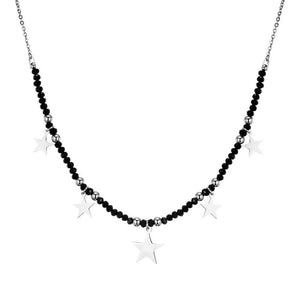 Small Star Charms Necklace Crystal Choker Short Necklace Women Jewelry