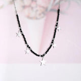 Small Star Charms Necklace Crystal Choker Short Necklace Women Jewelry