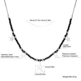 Small Star Charms Necklace Crystal Choker Short Necklace Women Jewelry