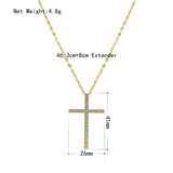 Cross Pendant Necklace for Women Men Party Wedding
