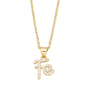 Copper Zircon Boy and Girl Necklace - Love Crystal Jewelry