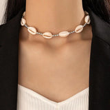 Bohemia Conch Shell Necklace Woven Rope Chain Choker Beach Summer Jewelry