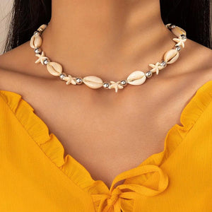 Bohemia Conch Shell Necklace Woven Rope Chain Choker Beach Summer Jewelry