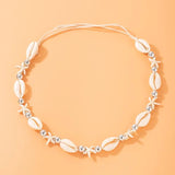 Bohemia Conch Shell Necklace Woven Rope Chain Choker Beach Summer Jewelry