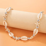 Bohemia Conch Shell Necklace Woven Rope Chain Choker Beach Summer Jewelry