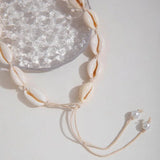 Bohemia Conch Shell Necklace Woven Rope Chain Choker Beach Summer Jewelry