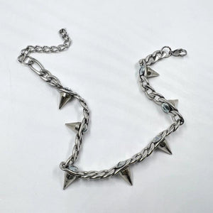 Hip-hop Metal Rivet Pendant Necklace 90s Jewelry Gift