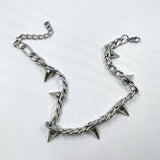 Hip-hop Metal Rivet Pendant Necklace 90s Jewelry Gift
