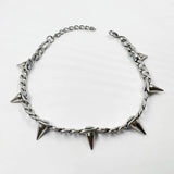 Hip-hop Metal Rivet Pendant Necklace 90s Jewelry Gift
