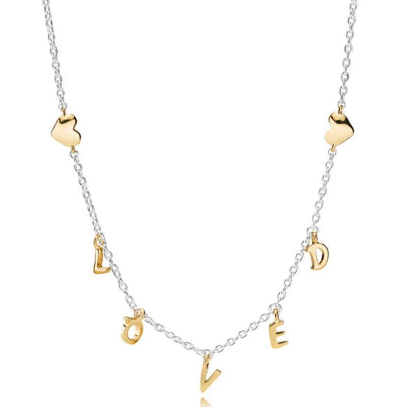 925 Silver Elegance Heart Mum Infinity Necklace for Women