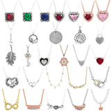925 Silver Elegance Heart Mum Infinity Necklace for Women