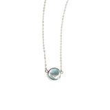 925 Silver Mermaid Tail Choker Necklace with Zircon