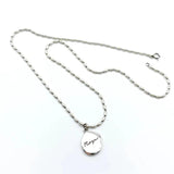 S925 Silver Drop Letter Necklace Female Clavicle Chain Hip Hop Jewelry