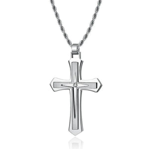 Cross Necklace Jesus Pendant Hip Hop Necklaces for Men Cross Jewelry