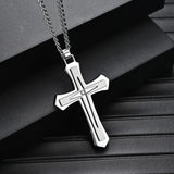 Cross Necklace Jesus Pendant Hip Hop Necklaces for Men Cross Jewelry