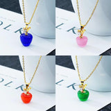 Cloud Lightning Zircon Pendant Necklace Geometric Choker