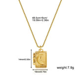 Moon Pendant Necklace Photo Frame Locket Clamp Stainless Steel Birthday Gift