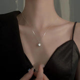 925 Silver Bell Pendant Necklace Women's Jewelry Statement Bijoux