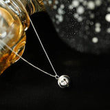 925 Silver Bell Pendant Necklace Women's Jewelry Statement Bijoux