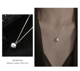 925 Silver Bell Pendant Necklace Women's Jewelry Statement Bijoux