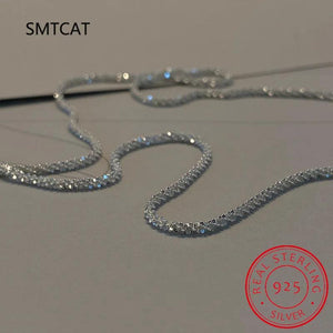 925 Sterling Silver Shinny Choker Necklace Italian Jewelry