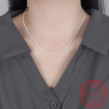 925 Sterling Silver Shinny Choker Necklace Italian Jewelry