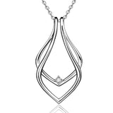 Geometric Multicolor Rhinestone Necklace Ring Holder for Women