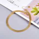 Stainless Steel Mesh Link Chain Necklace for Women