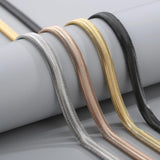 6/8mm Chunky Braided Snake Chain Stainless Steel Choker