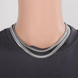 6/8mm Chunky Braided Snake Chain Stainless Steel Choker
